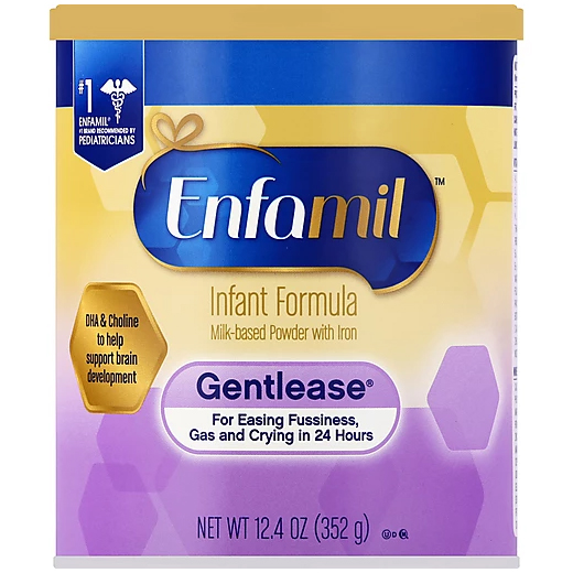 Enfamil Gentlease 粉ミルク 12.4 oz 6缶セット Enfamil Gentlease Powder 12.4 oz. Can, 6/case | School Health